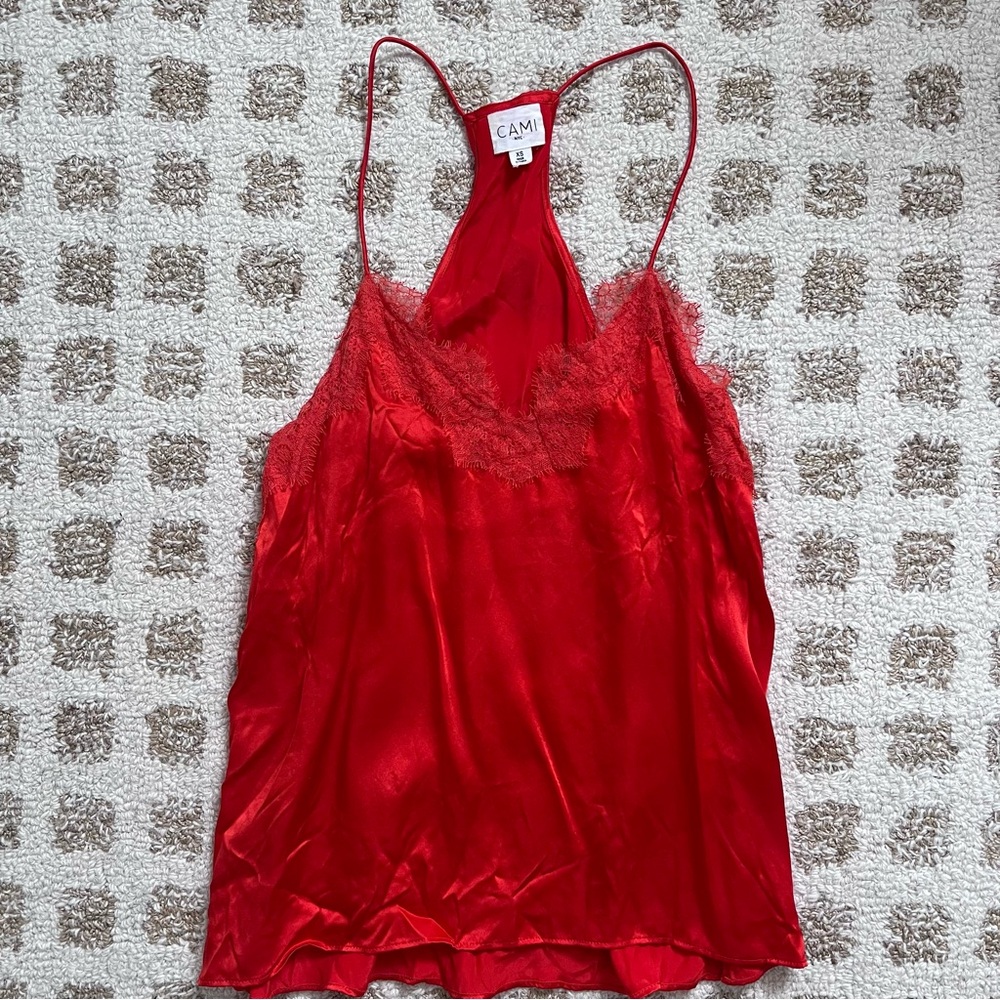 Cami NYC 100% Silk Racer Charmeuse Camisole